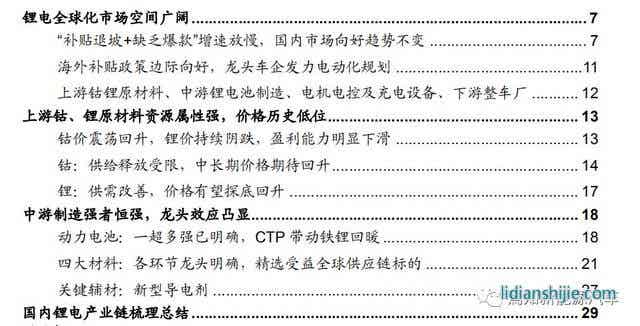 全球化浪潮下的鋰電產業鏈梳理